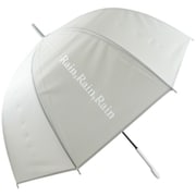 ビニール傘 logo dome(ロゴドーム) 65cm 手開き式 ドーム型 グレー 2055