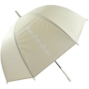 ビニール傘 logo dome（ロゴドーム） 65cm 手開き式 ドーム型 ベージュ 2055
