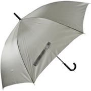 長傘 紳士 無地 65cm ジャンプ式 グラスファイバー骨(親骨) グレー 3367