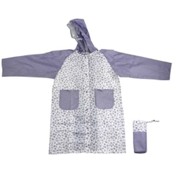 女児レインコート レオパード・張分け LV 130cm 子供用 7144