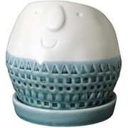植木鉢 Maske ラウンドプランター Lサイズ 2号 ホワイト FTGK2913WH