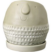 植木鉢 Maske ラウンドプランター Sサイズ 2号 グレー FTGK2911GY
