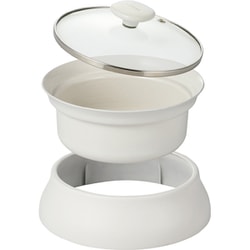 最新 新品 LiFERE IH卓上調理鍋 HOT DISH cocotte LiFERE IH卓上調理なべ HOT DISH cocotte - HAC-IH01CWH