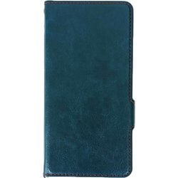 AC-P7A PB BL [Google Pixel 7a用 レザー調手帳型ケース ブルー]