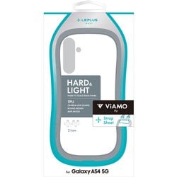 Galaxy A54 5G SC-53D/SCG21 耐衝撃ハイブリッドケース 「ViAMO fly」 ライトグレー LN-23SG5VMFLGY
