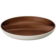 ランチプレート 24cm isso ecco 木目調 プラスチック ホワイト 678602