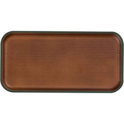 トレー 長角 24cm isso ecco 木目調 プラスチック グレー 678473