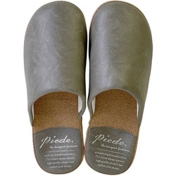 スリッパ Piede PU 厚底ソールスリッパ Mサイズ Lサイズ カーキ(M） 73577