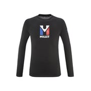 トリロジー ウール Ｔシャツ ロングスリーブ TRI WOOL TS LS M MIV9946 BLACK-NOIR 0247 Mサイズ(日本：Lサイズ) [アウトドア カットソー メンズ]