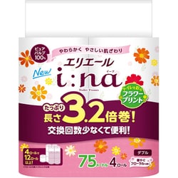 エリエール イーナトイレット W 3.2倍巻 プリント 4ロール