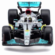 BUR38066H 1/43 メルセデスAMG ペトロナス F1チーム W13 2022 E パフォーマンス No.44 L.ハミルトン ドライバー付 [ダイキャストミニカー]