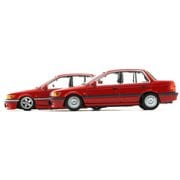 64B0277 1/64 三菱 ランサー Gti 1988 レッド RHD [ダイキャストミニカー]