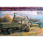 UU48505 露 ヤコブレフ Yak-1B戦闘機＋AS-2 航空機エンジン起動車 [1/48スケール プラモデル]