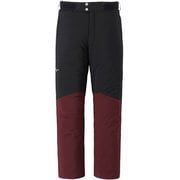 DEMO SOLID SKI PANTS Z2MFA321 76 エンジ×ブラック Lサイズ [スキーウェア パンツ ユニセックス]