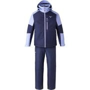 ブレスサーモ ミズノスノースキースーツ MIZUNO SNOW SKI SUIT Z2MGA355 16 ブラック×アイリスネイビー Sサイズ [スキーウェア 上下セット ユニセックス]
