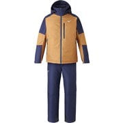 ブレスサーモ ミズノスノースキースーツ MIZUNO SNOW SKI SUIT Z2MGA355 71 コヨーテ×ネイビー Sサイズ [スキーウェア 上下セット ユニセックス]