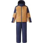 ブレスサーモ ミズノスノーソリッドスーツ MIZUNO SNOW Jr.SUIT SOLID Z2MGA955 71 コヨーテ×ネイビー 130サイズ [スキーウェア 上下セット ジュニア]