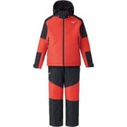 ブレスサーモ ミズノスノーソリッドスーツ MIZUNO SNOW Jr.SUIT SOLID Z2MGA955 76 レッド×ブラック 120サイズ [スキーウェア 上下セット ジュニア]