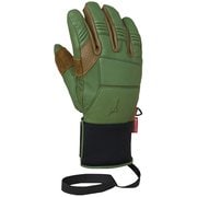 LEATHER 5FIN GLOVES Z2JYA501 38 グリーンシーン Sサイズ [スキー スノーボード グローブ]