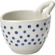 水玉 中鉢 納豆鉢 約330ml 小丸柄/美濃焼/食洗機・レンジ対応/日本製 288077