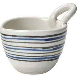 水玉 中鉢 納豆鉢 約330ml しま/美濃焼/食洗機・レンジ対応/日本製 288079