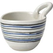 水玉 中鉢 納豆鉢 約330ml しま/美濃焼/食洗機・レンジ対応/日本製 288079