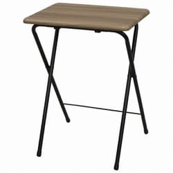 折畳テーブル（M） 幅50×奥行48×高さ70cm ブラウン FT-07M BR