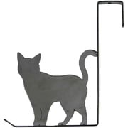 ドアフック キャットドアフック おさんぽ ねこ スチール クロ CDH-OP-BK