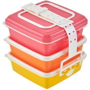 お弁当箱 ピクニックケース 3段×920ml ピンク