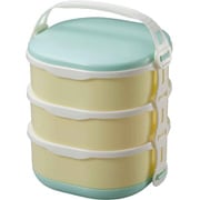 お弁当箱 ピクニックケース 3段×500ml グリーン