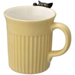 マグカップ 250ml にらめっこ猫マグ 陶器 クロネコ MG-86391