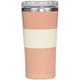タンブラー フタ付き 370ml ヌーバネッサ NUOVONECA 中空2重構造 ステンレス プラスチック コーラルピンク