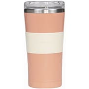 タンブラー フタ付き 370ml ヌーバネッサ NUOVONECA 真空二重構造 ステンレス プラスチック コーラルピンク