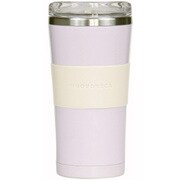 タンブラー フタ付き 370ml ヌーバネッサ NUOVONECA 真空二重構造 ステンレス プラスチック ライトパープル
