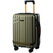 フロントオープンスーツケース ハードタイプ 旅行日数目安:1~2泊 34L TSAロック搭載 機内持ち込み可 カーキー GW-BD45-025