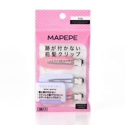 跡がつかない前髪クリップ PK＆WH