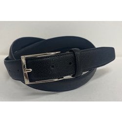 NB-BP011/BK [国産 姫路レザー シボ型 押しベルト クロ]
