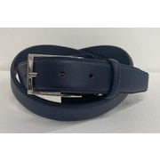 NB-BP011/NV [国産 姫路レザー シボ型 押しベルト ネイビー]