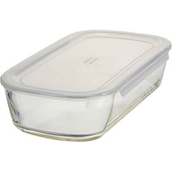 ハリオ 保存容器 1.4L 耐熱ガラス製保存容器 角型 KSTL-140-TW