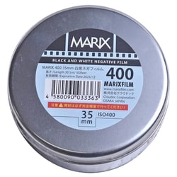 マリックス 白黒ネガフィルム 長巻 100フィート 缶入り MARIX BLACK＆WHITE FILM 400 995-0034