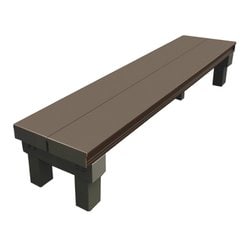 人工木アルミデッキT型用連結 ステップ 1236 ブラウン（BR） 幅1254mm×高さ200mm×奥行354mm/入り数1 aks34687