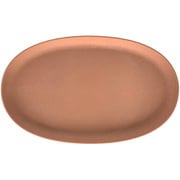 受け皿 エコプレートオーバル 木粉入り 幅35.6×奥行22cm 素焼き