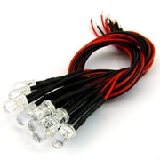 PW5-12-YELLOW [20cm線付LED Φ5mm 黄/10個入]