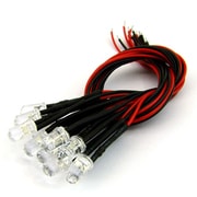 PW5-12-RED [20cm線付LED Φ5mm 赤/10個入]
