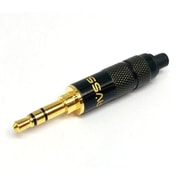 金メッキ φ3.5mm 3極プラグ 黒 AF3.5-3BG