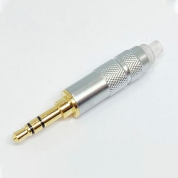 金メッキ φ3.5mm 3極プラグ 銀 AF3.5-3WG