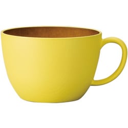 スープカップ 450ml isso ecco 木目調 プラスチック イエロー 678787