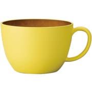 スープカップ 450ml isso ecco 木目調 プラスチック イエロー 678787