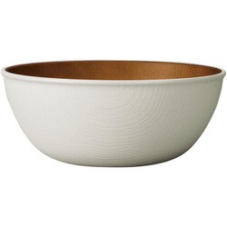 サラダボウル 19.5cm isso ecco 木目調 プラスチック ホワイト 678572
