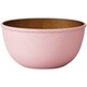 ボウル 15cm L isso ecco 木目調 プラスチック ピンク 678282